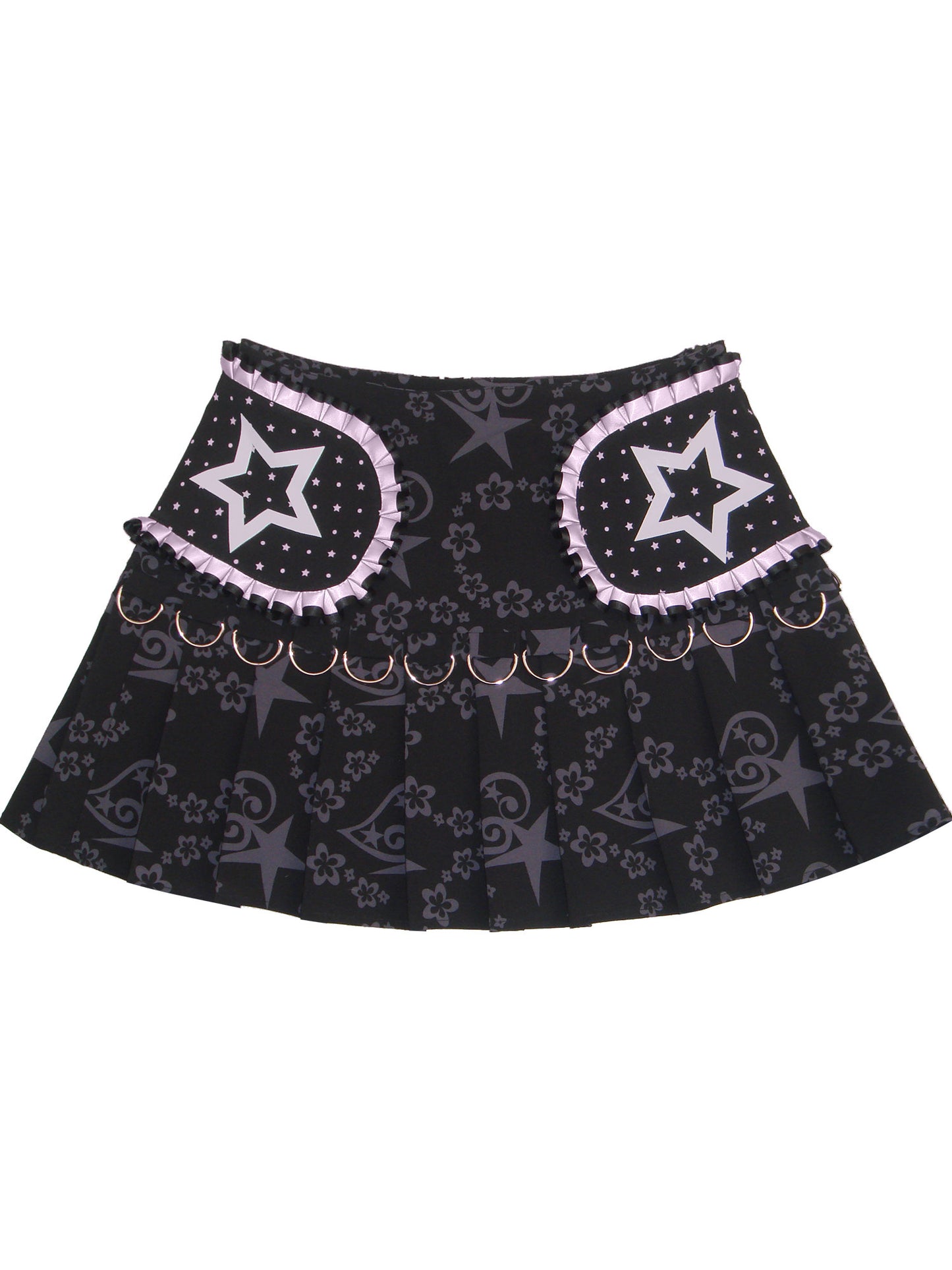 RustSet - Star Polka Dot Pleated Skirt skirt rustset S