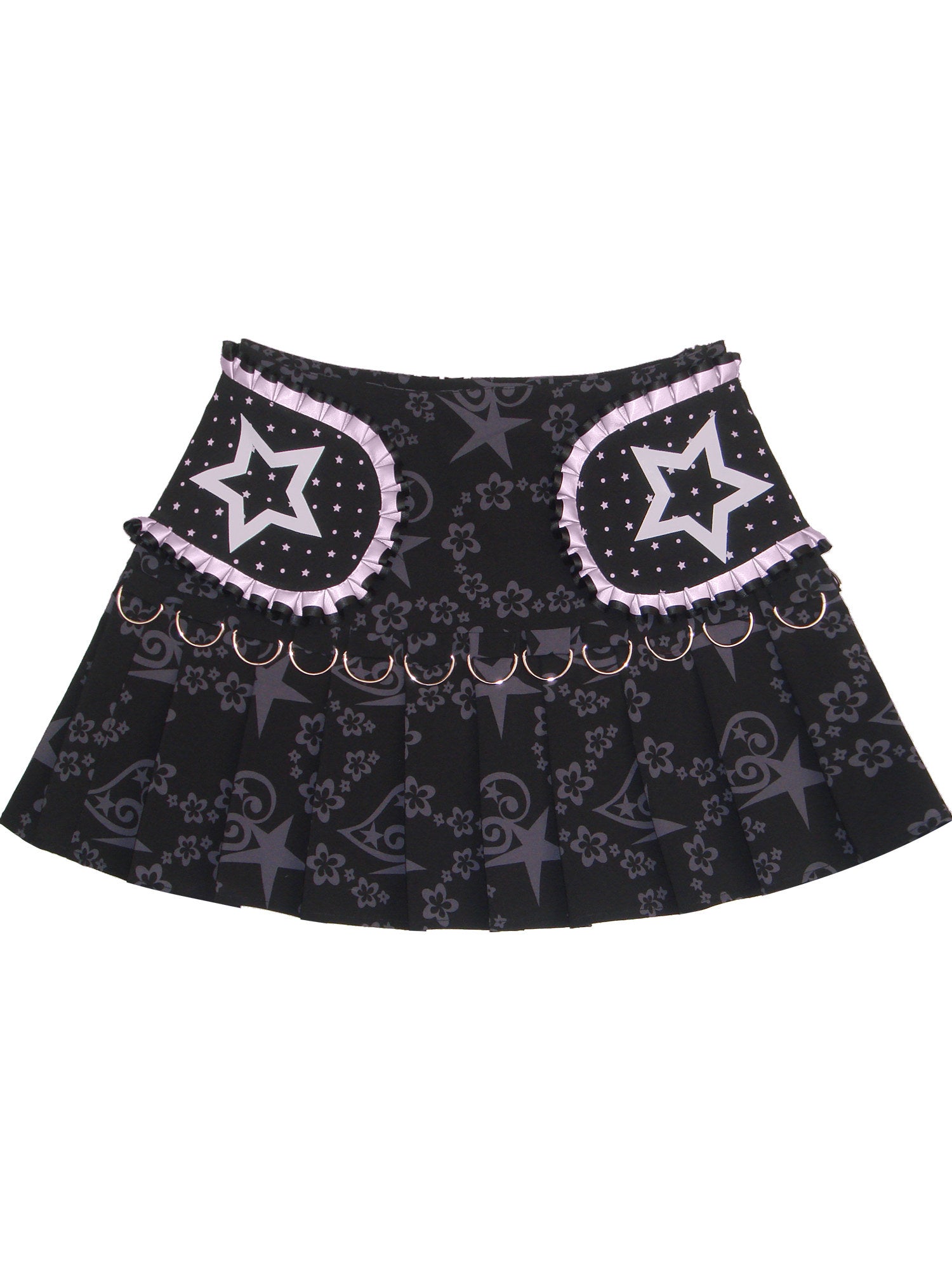 RustSet - Star Polka Dot Pleated Skirt skirt rustset S