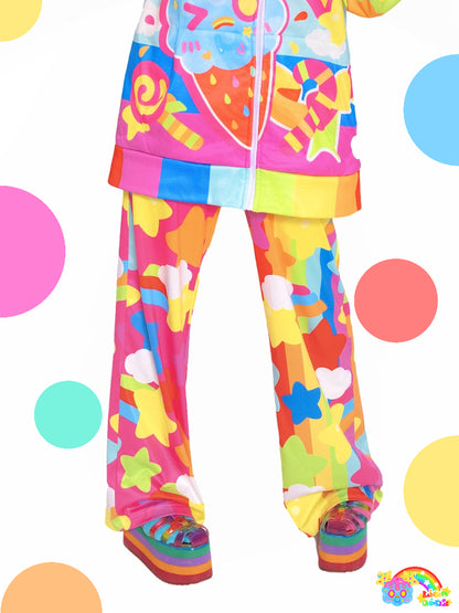 Rainbow Universe RUX - Decora Kei High-Saturation Rainbow Loose Pants pants Rainbow Universe RUX