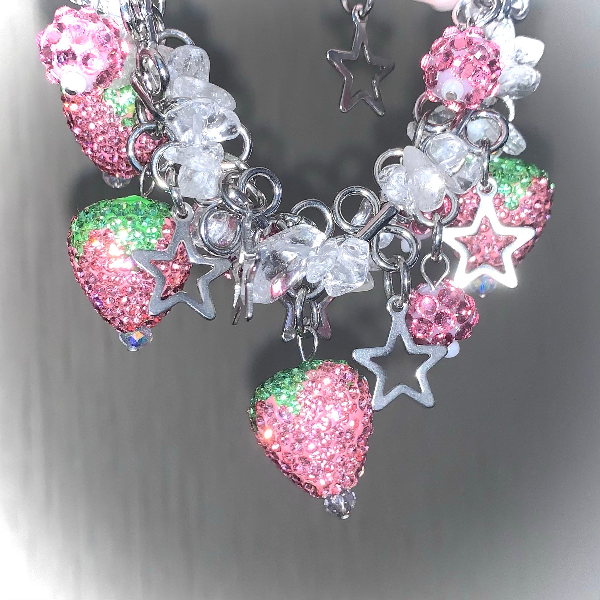 Pocketbabe - Sparkly Strawberry Crystal Bracelet bracelet pocket babe