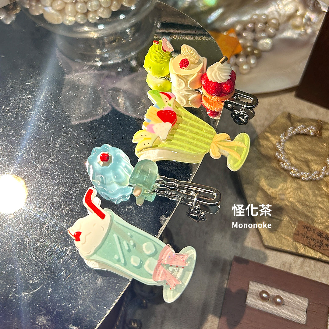 Mononoke - Kawaii Sweet Dessert Ice Cream Cake Hair Clip hair clip Mononoke
