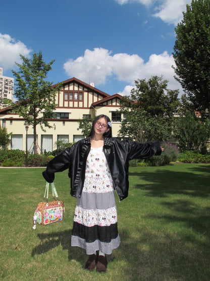 KaiXin hostel - Polka Doll Lace Long Skirt skirt KaiXin hostel