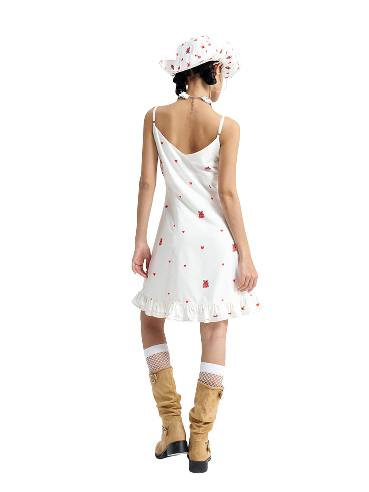 iscreamcolour MOF Girly 白色吊带连衣裙 dress iscreamcolour