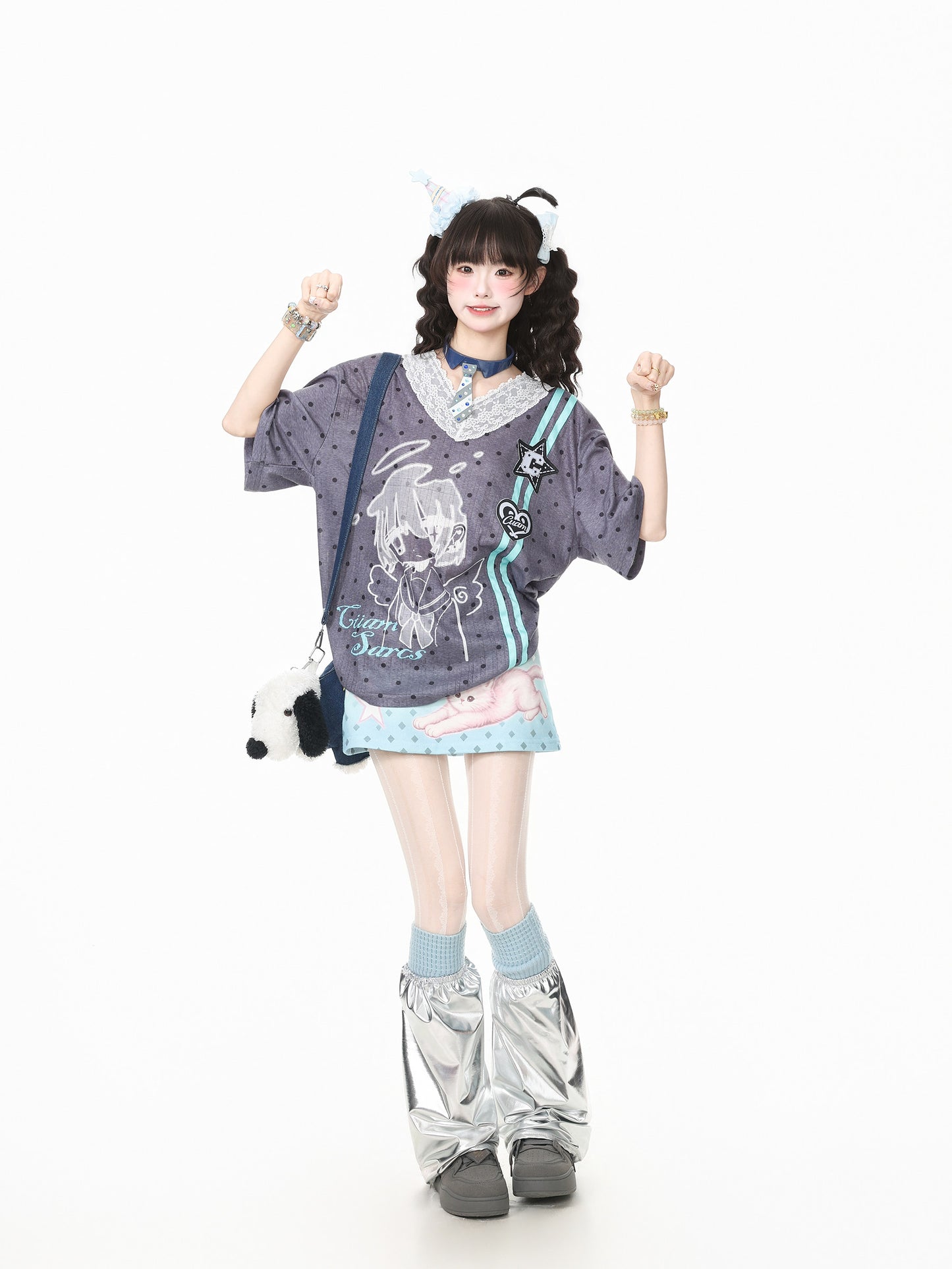 Languid Park - Star Print Bodycon Mini Skirt skirt Languid Park