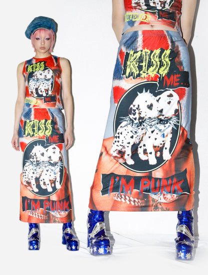 DeadEndKids - Cute Graphic A-Line Skirt skirt DeadEndKids