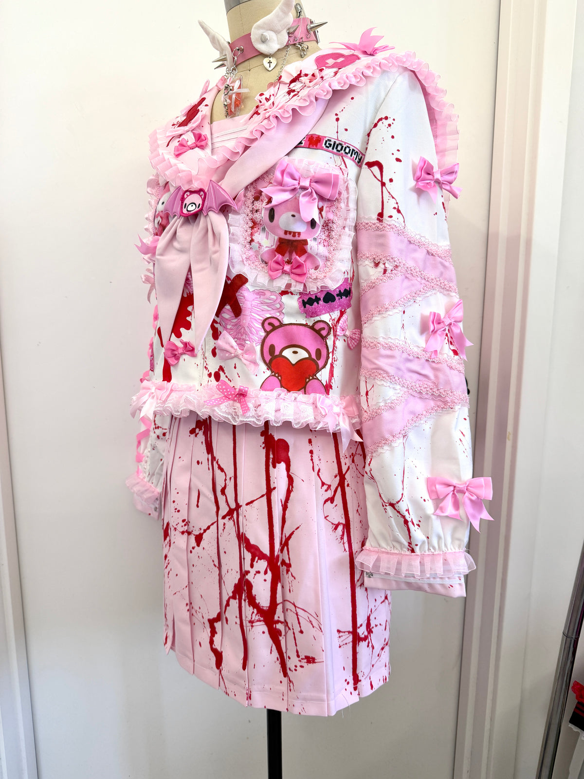 Red Devil - Gloomy Bear Bunny Ear Sailor Jacket shirt Red Devil