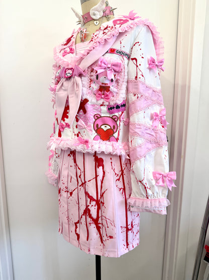 Red Devil - Gloomy Bear Bunny Ear Sailor Jacket shirt Red Devil