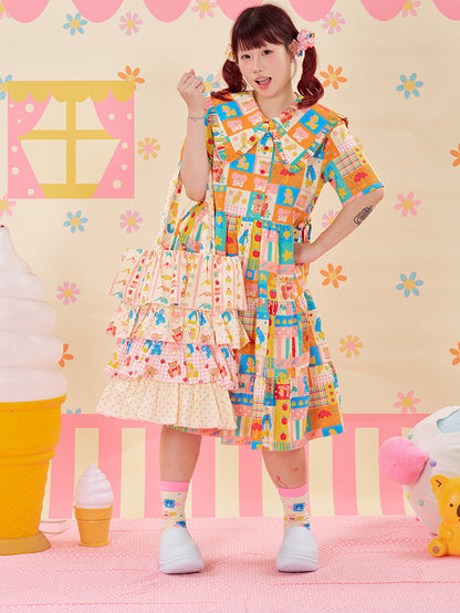 NIKKOU - Summer Cake Tiered Tote Bag bag Nikkou home