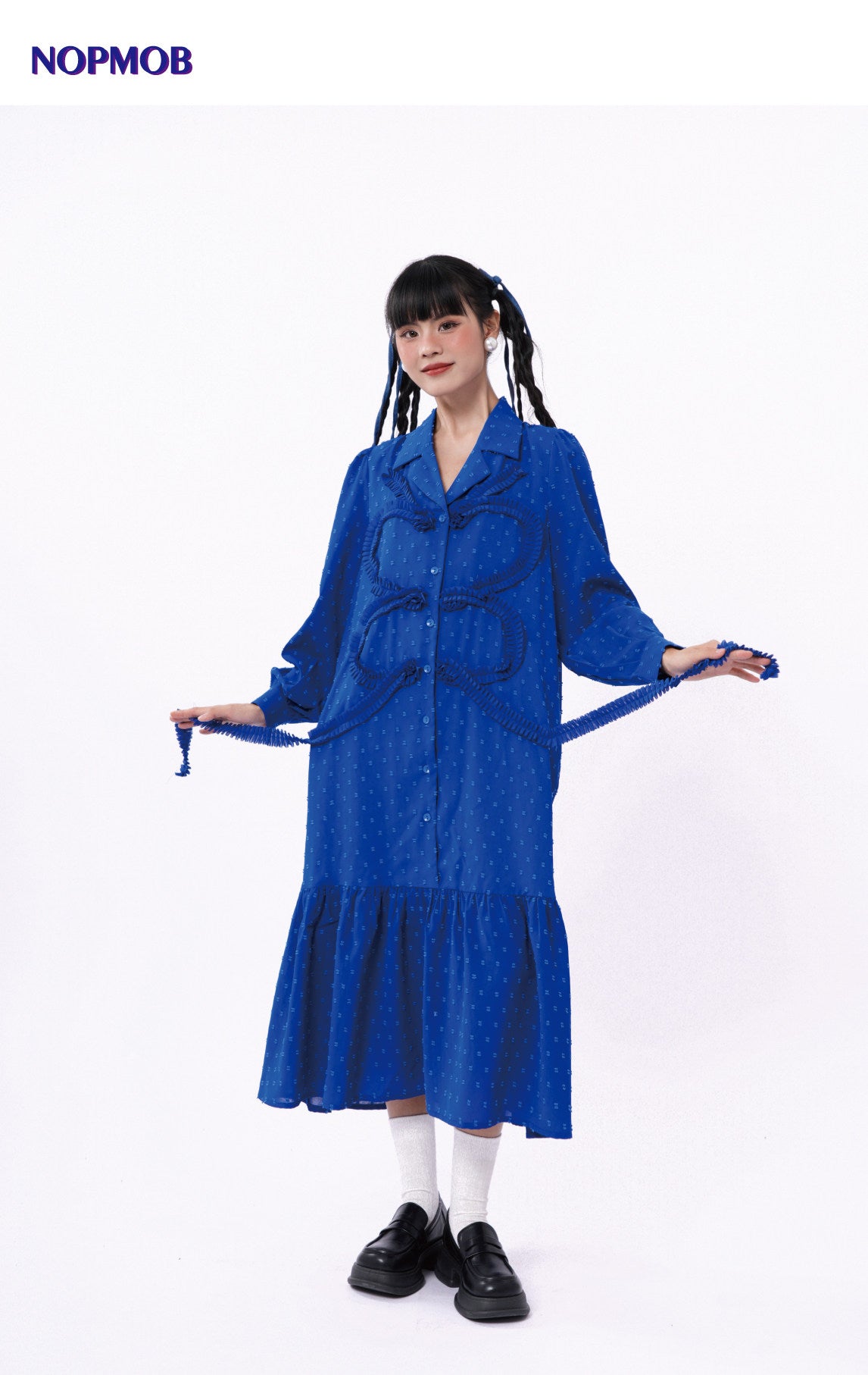 NOPMOB - Blue Butterfly Lace Dress dress NOPMOB