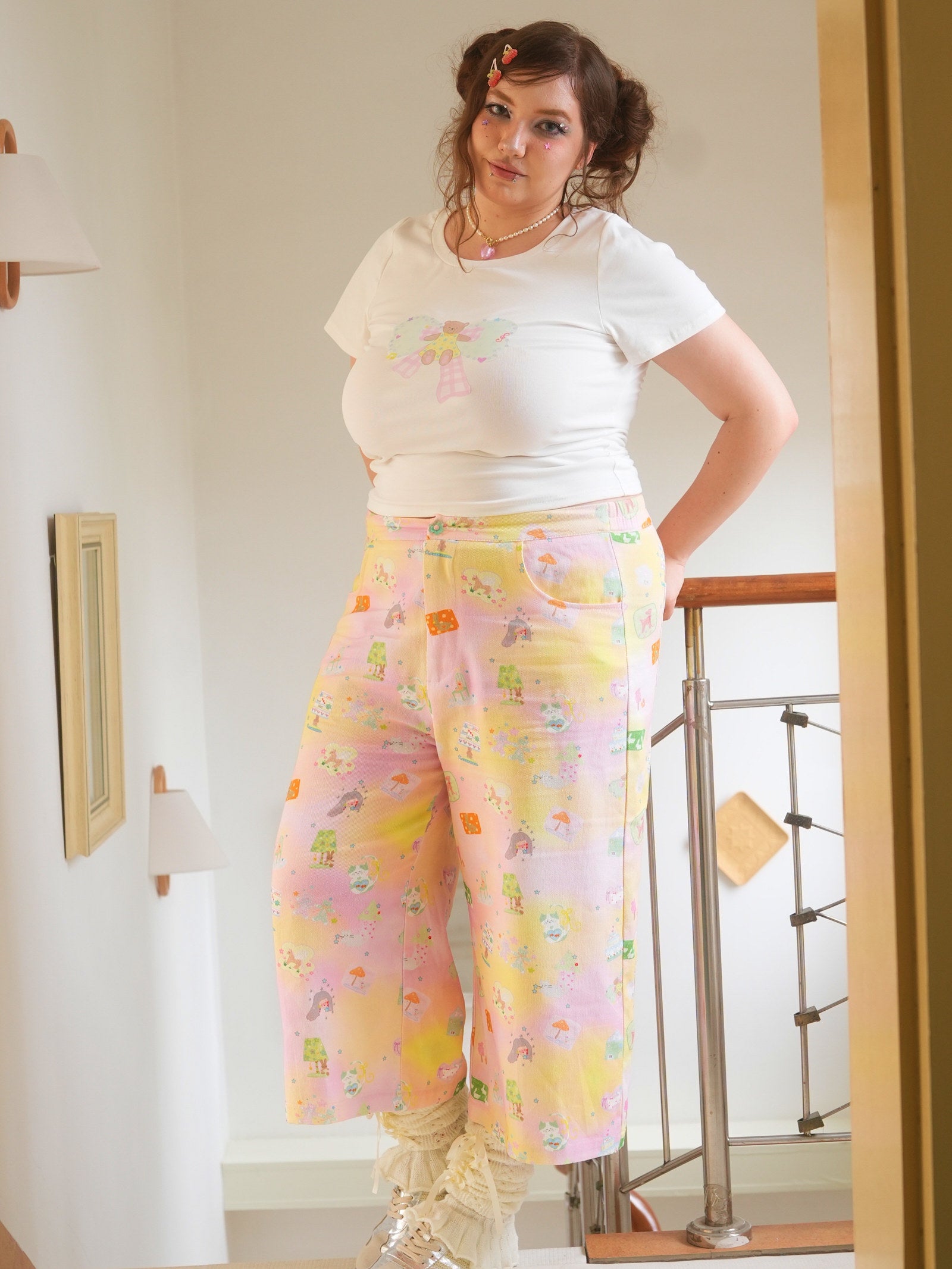 HotNipplesClub - Loose Wide Leg Cargo Pants pants Hot Nipples Club