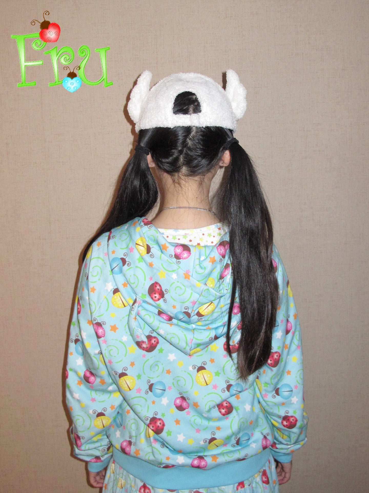 FruFru - Y2K Baseball Cap White Wing Embroidery hat frufru