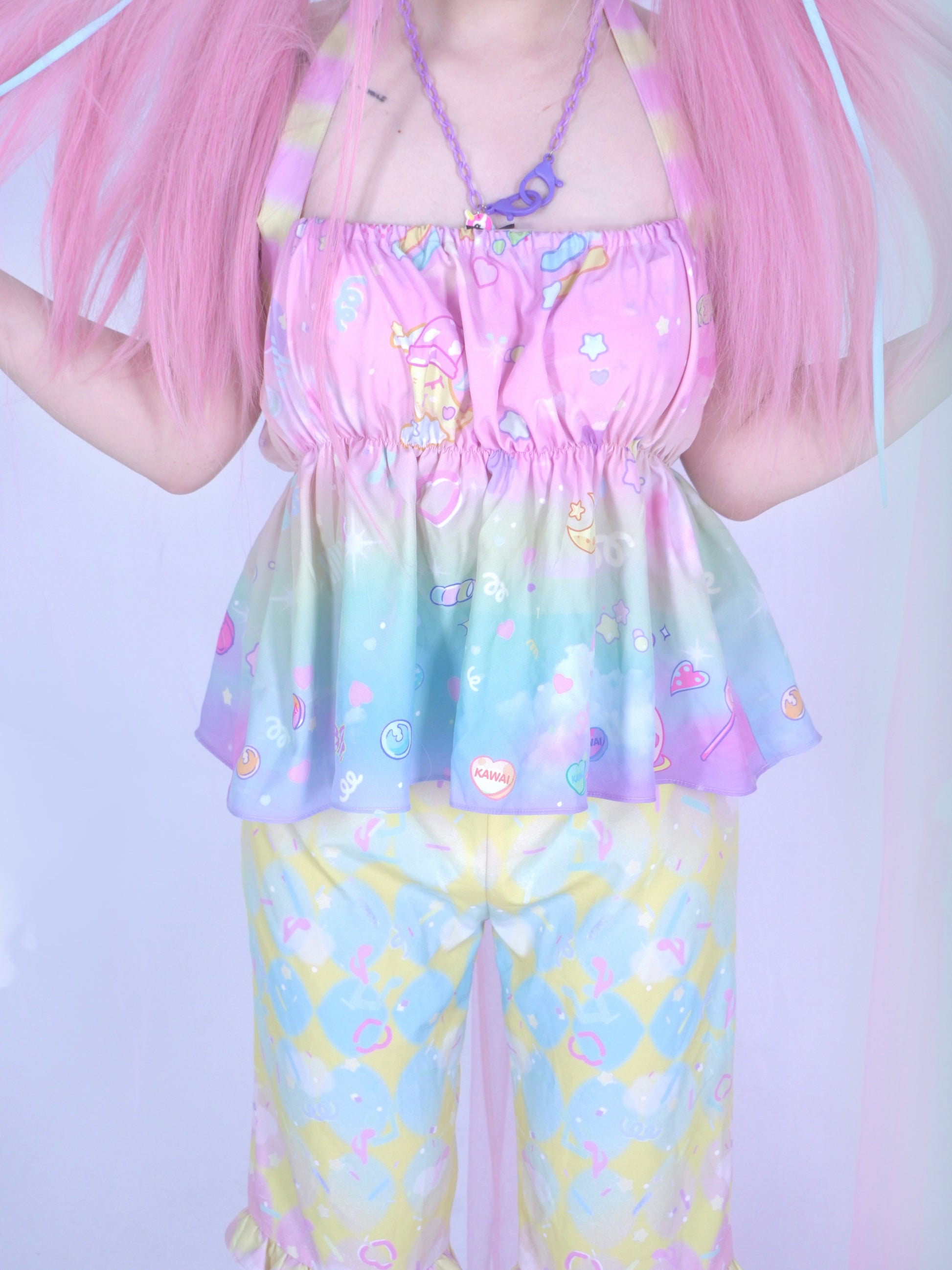Dream Bubble Summer Coord | Harajuku Macaron Sweetheart Set camisole Dream Bubble