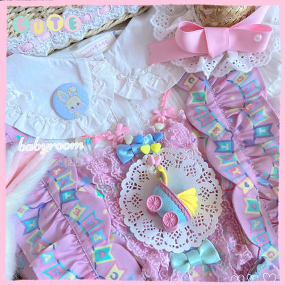 Bear Doll Babyroom Necklace | Decora Kei Handmade Kawaii Charm necklace Bear Doll