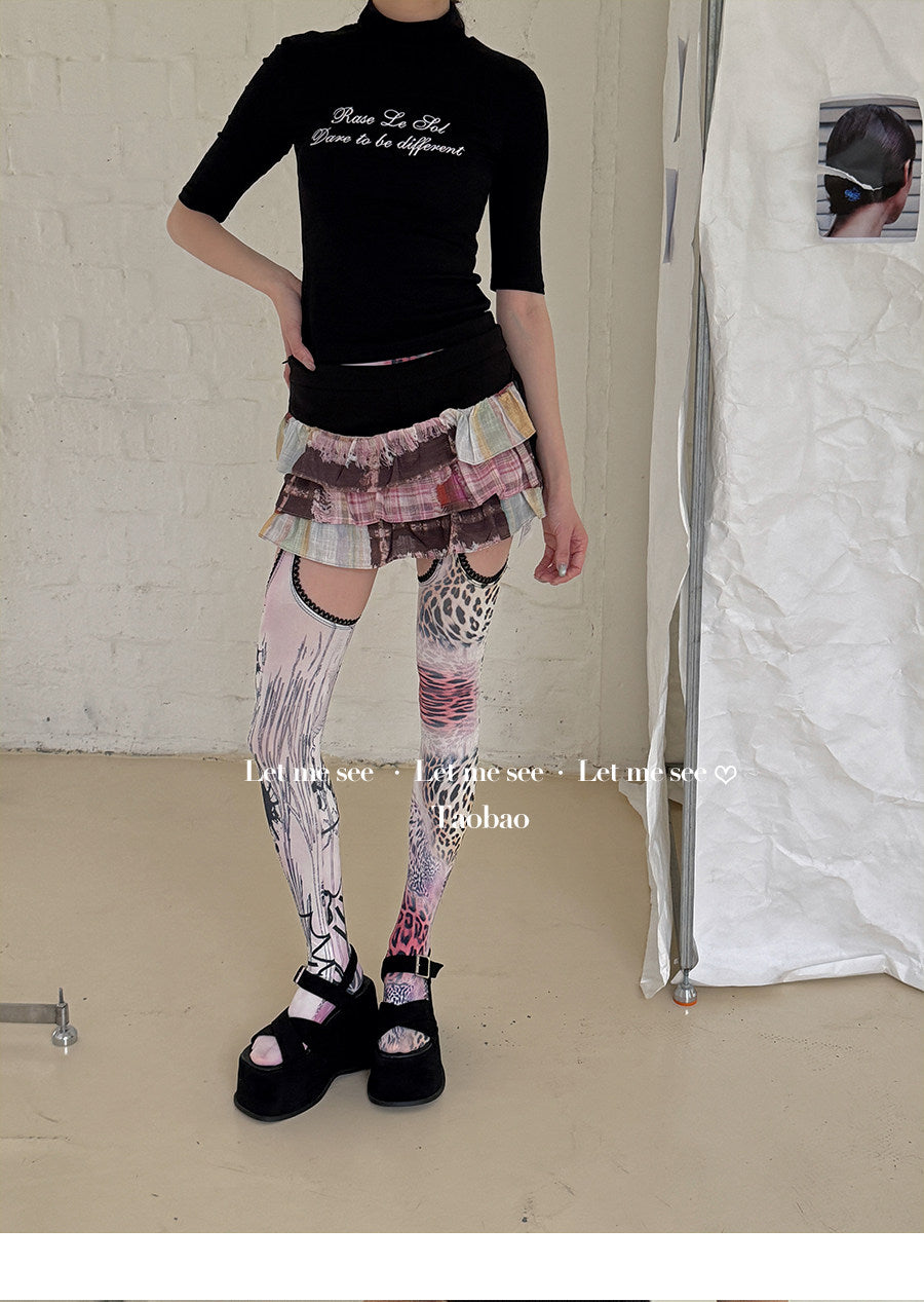 LET ME SEE - Ultra Thin Graphic Tights tights let me see