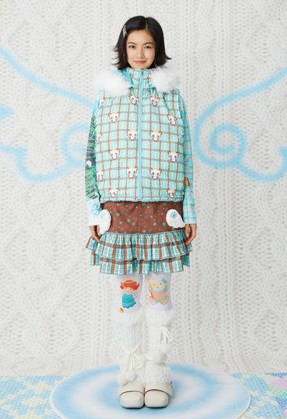 frufru - Kawaii Panda Quilted Vest vest frufru
