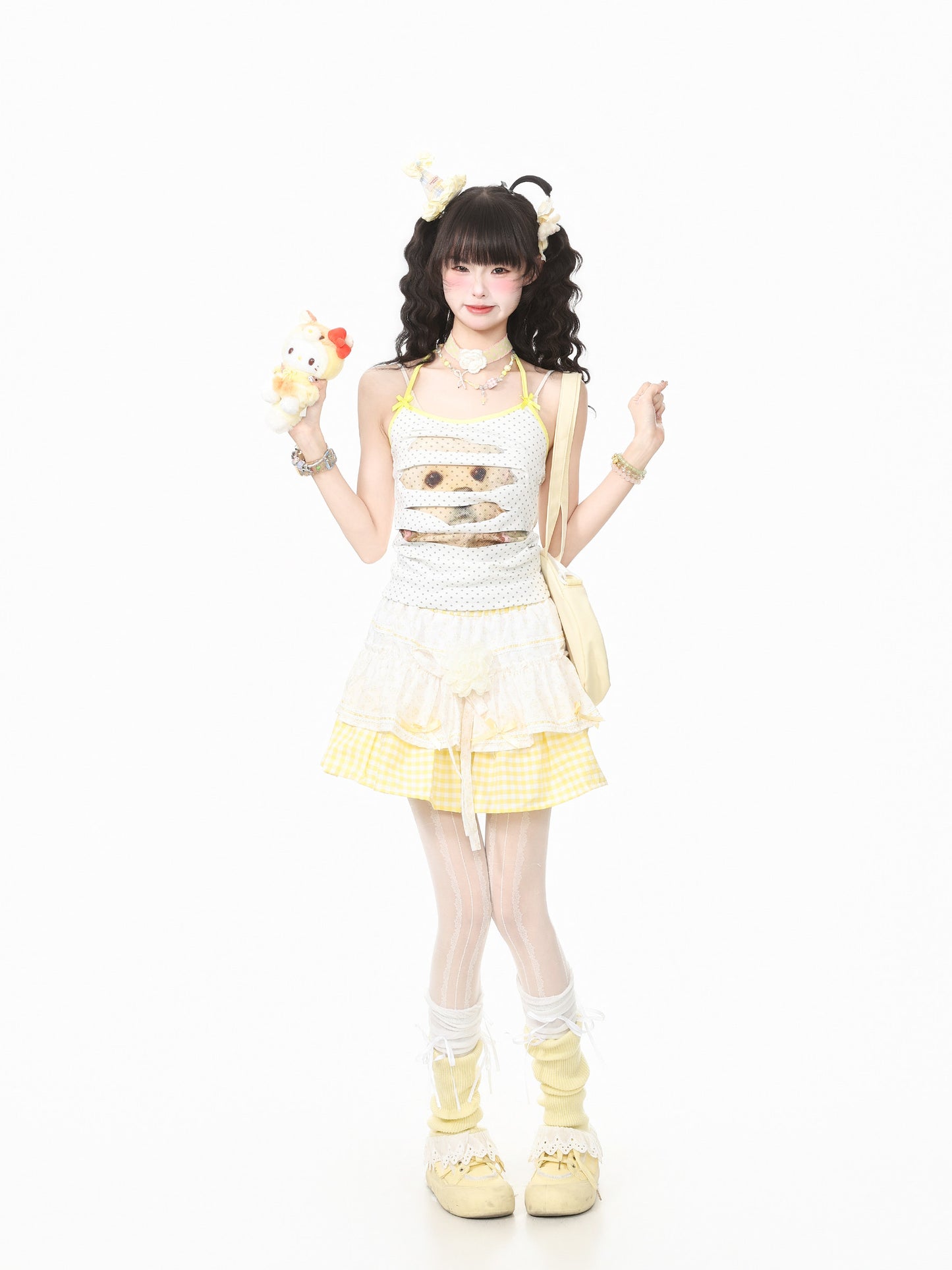 Languid Park - Lace Tie Tiered Skirt skirt Languid Park