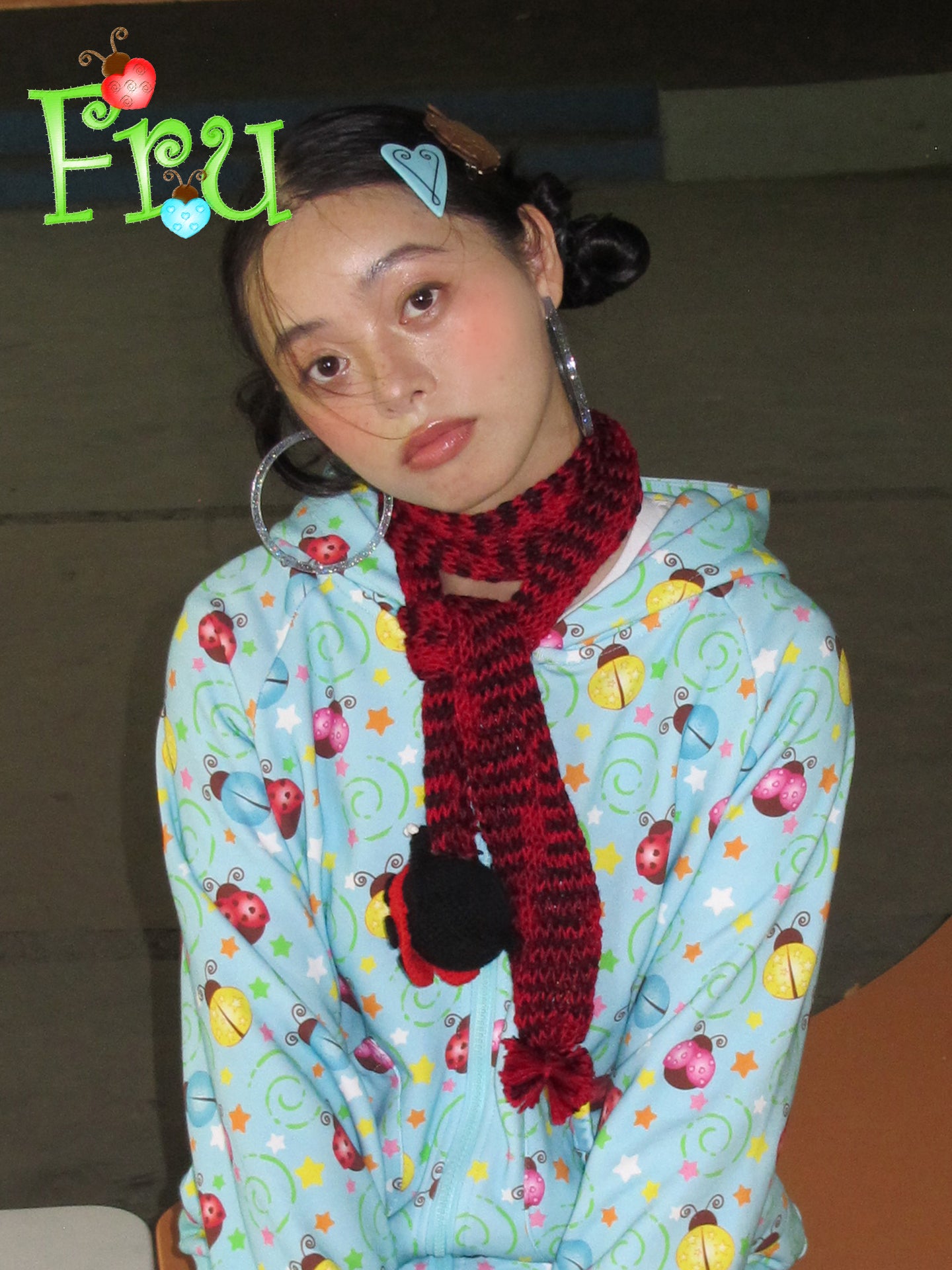 FruFru - Kawaii Handmade Knit Scarf Beetle Scarf scarf frufru