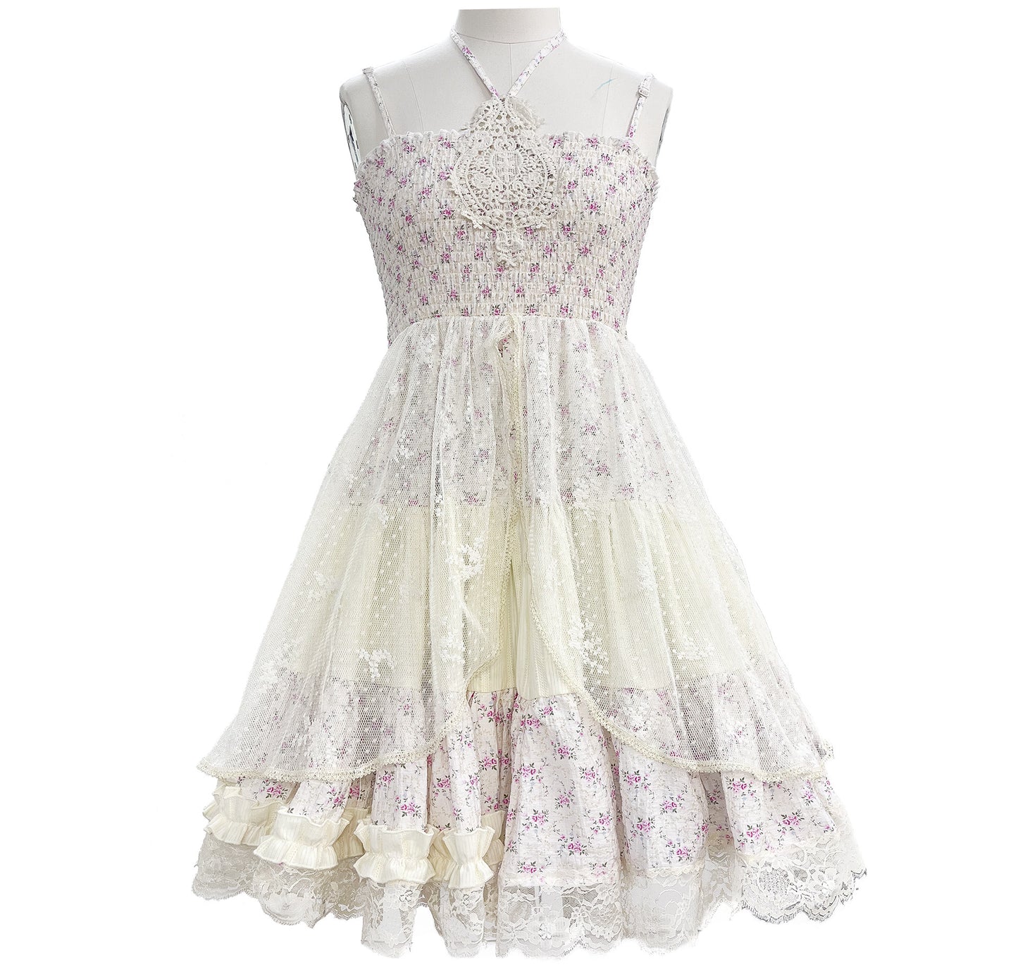 Rose Island - Mori Floral Tiered JSK Dress dress Rose island S