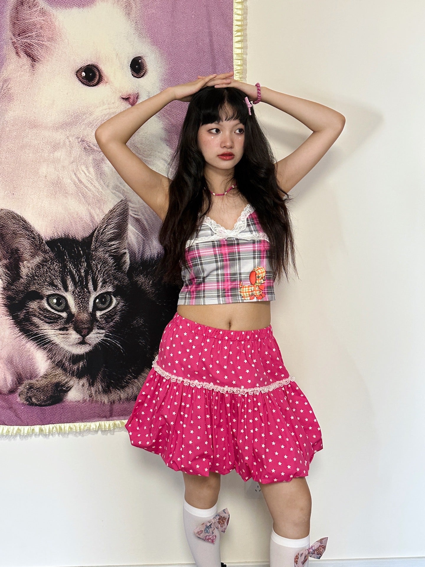 【HI FI FNK】(W) Smoke Balloon Skirt Amazon.com: NRTHYE Women's Bubble Mini Skirt Ruffle Y2k