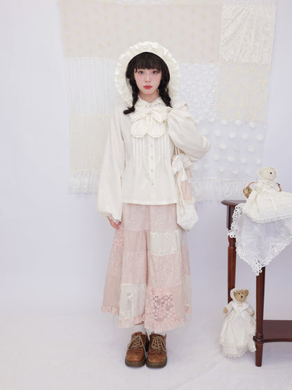 SemenCoicis - Floral Lace Patchwork Skirt skirt SemenCoicis