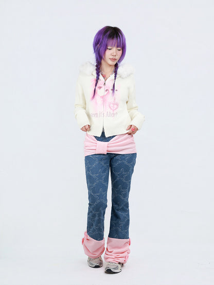 NIHONKIDS - Star Patch Flare Jeans pants NIHON KIDS