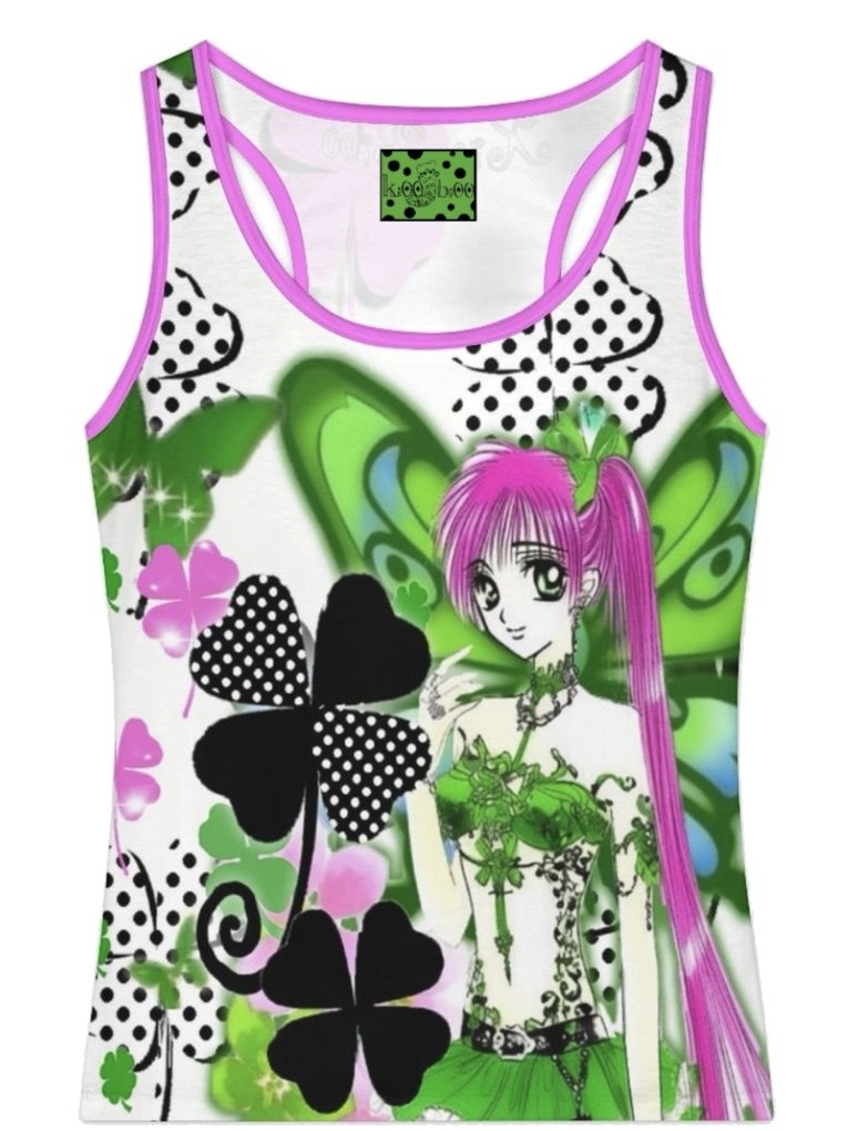 ki00bi00 - Clover Anime Slim Tank Top camisole ki00bi00
