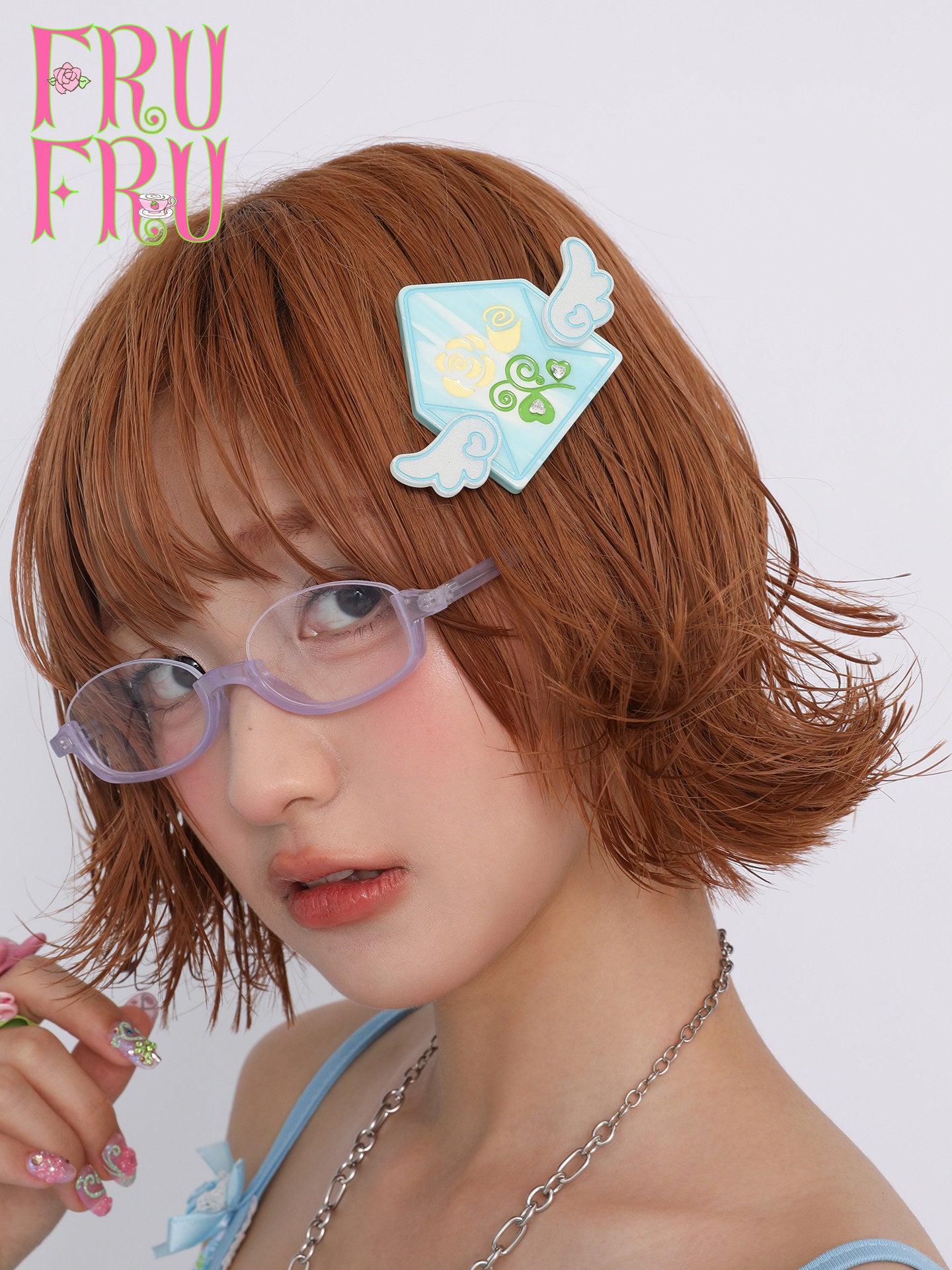 frufru - Rose Letter Envelope Hair Clip hair clip frufru