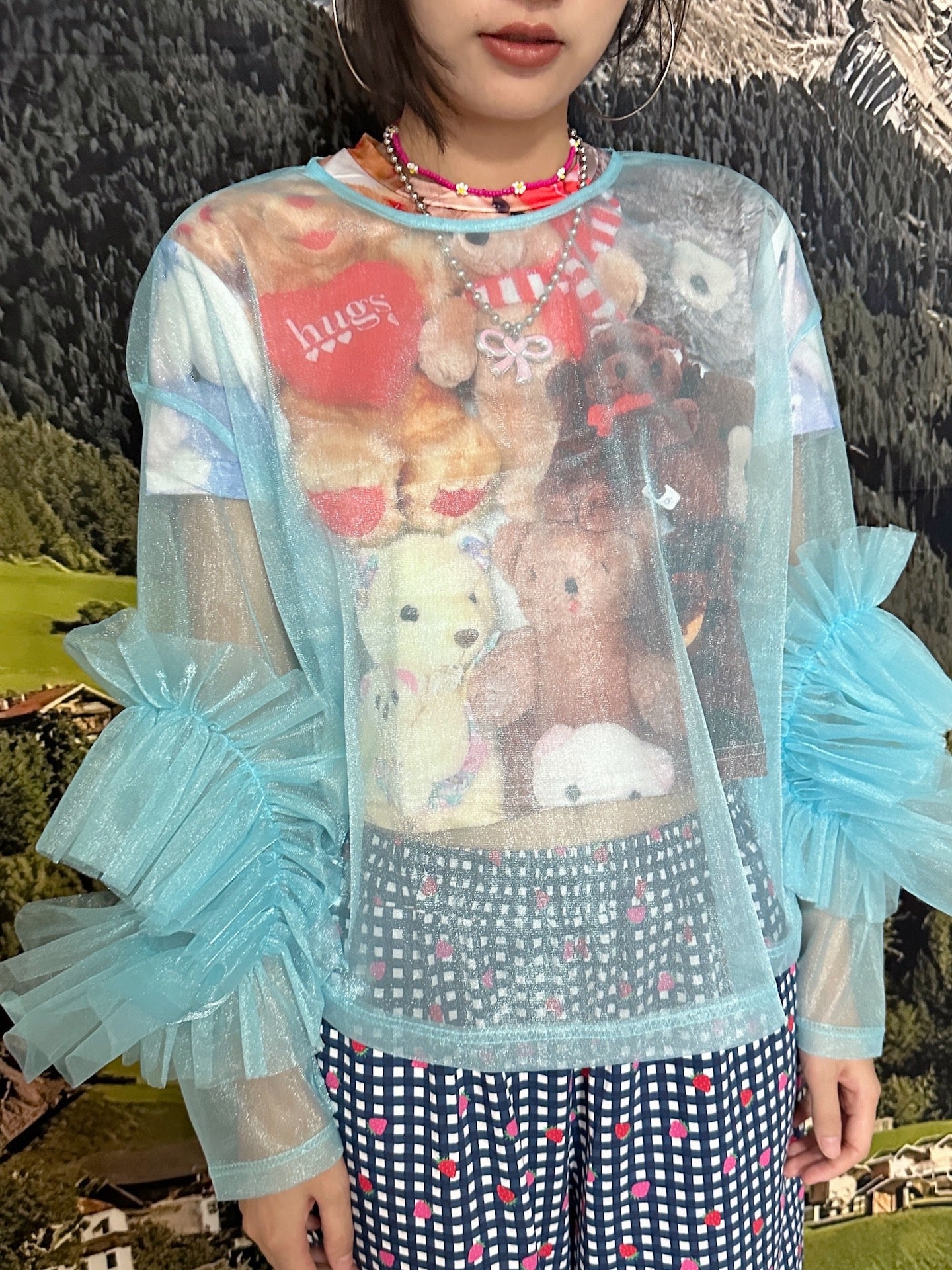 BunnyBunnyGun - Harajuku Cropped T Shirt Loose Fit Retro Style tshirt bunnybunnygun