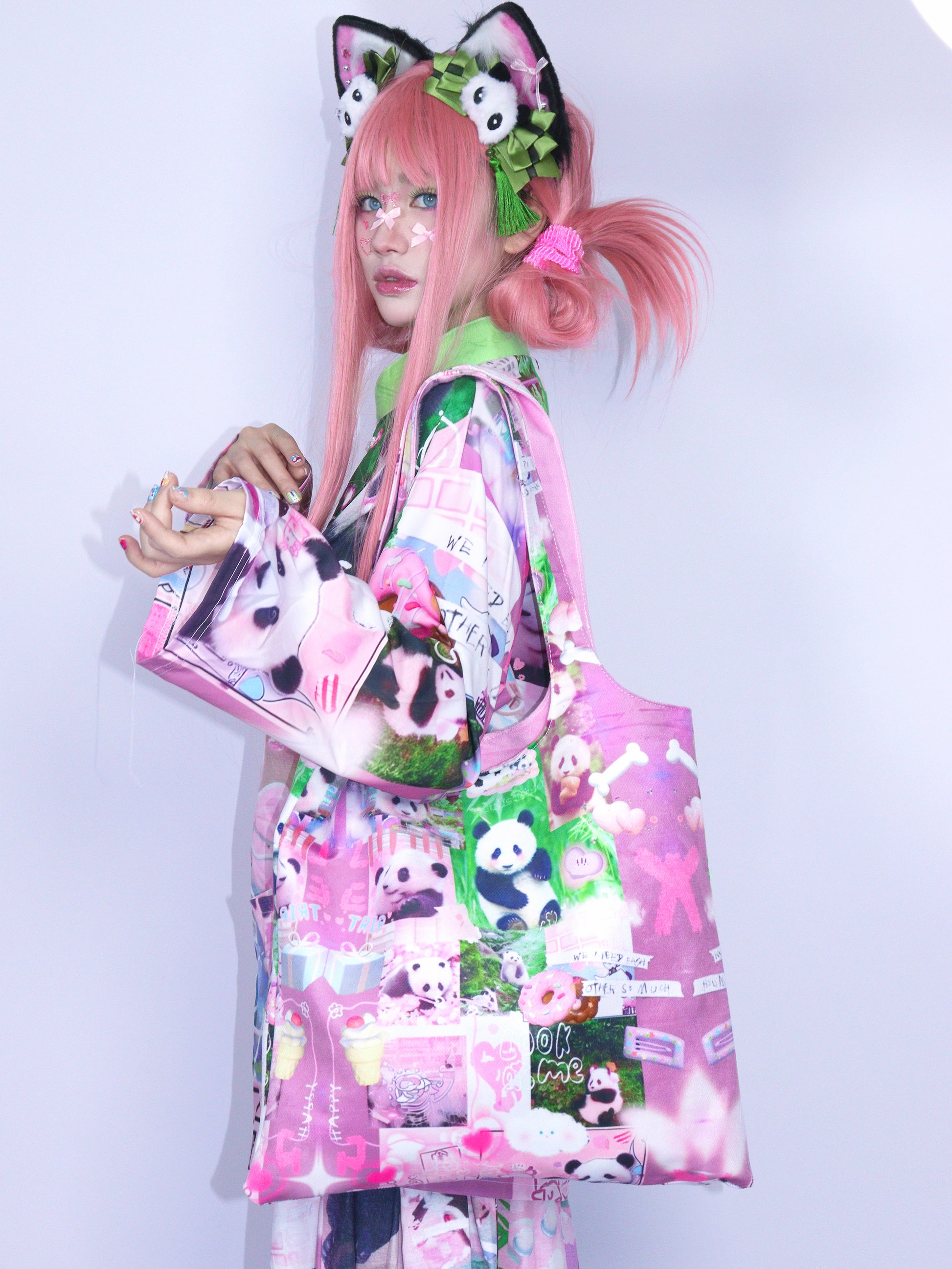 LEERROO – Panda Diary Canvas Tote Bag bag Leerroo