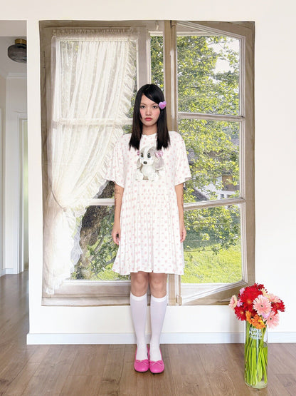bunnybunnygun - Floral Oversized Dress dress bunnybunnygun