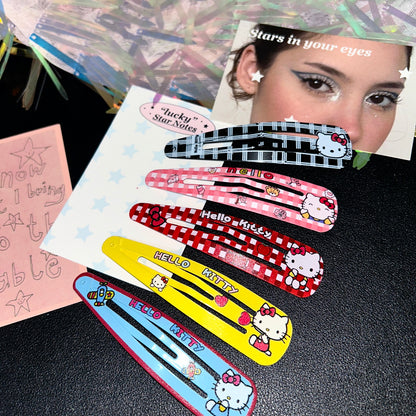 strangelab - Y2K Cute Kitty Cat Hair Clip Bang Side Barrette hair clip strangelab