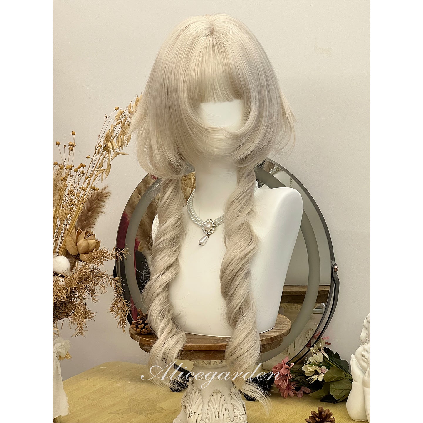 Alice Garden - Platinum Curly Wig wig Alice Garden