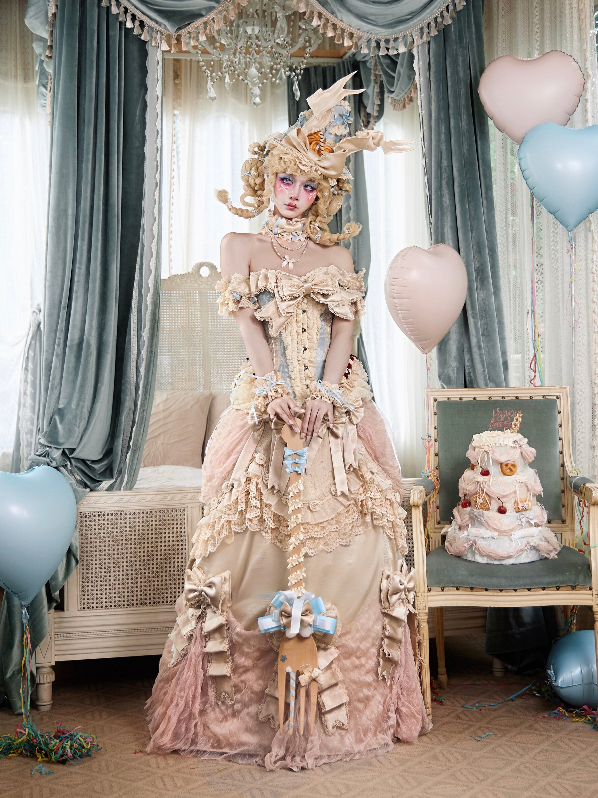 BLOOD SUPPLY - Rococo Cake Corset Top camisole BLOOD SUPPLY