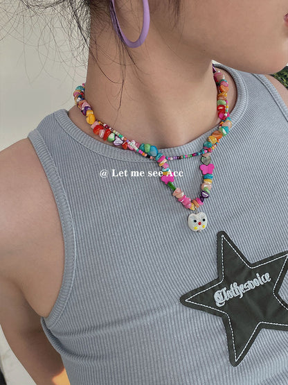 LET ME SEE - Decora Kei Beaded Necklace necklace let me see