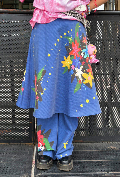 Monsssstar - Bloom Print Y2K Wide Leg Pants pants Monsssstar