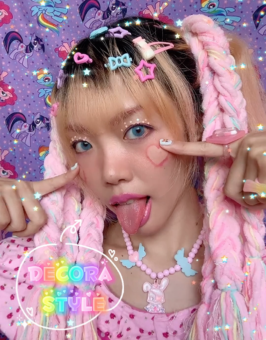 NIHONKIDS - Decora Soft Girl Plush Braid Hair Tie wig NIHON KIDS