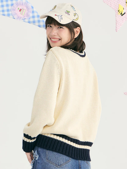 tntntutu - Bunny & Bear Intarsia Knit Sweater sweater tntntutu