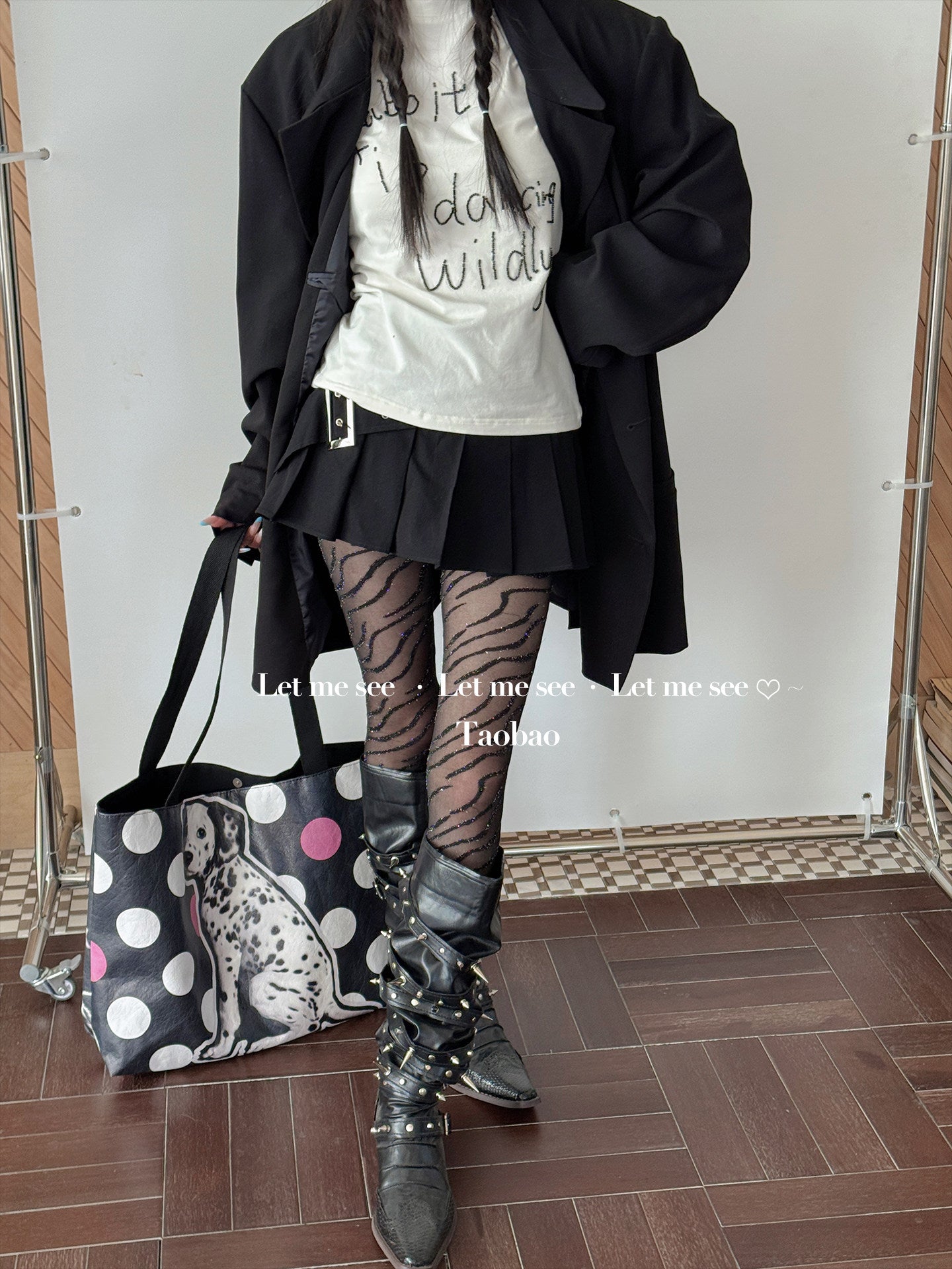 LET ME SEE - Zebra Sheer Tights tights let me see