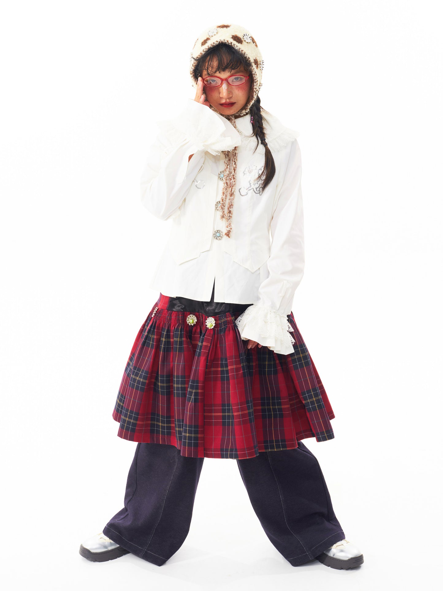 sillysis - Vintage Ruffled Doll Blouse blouse sillysis