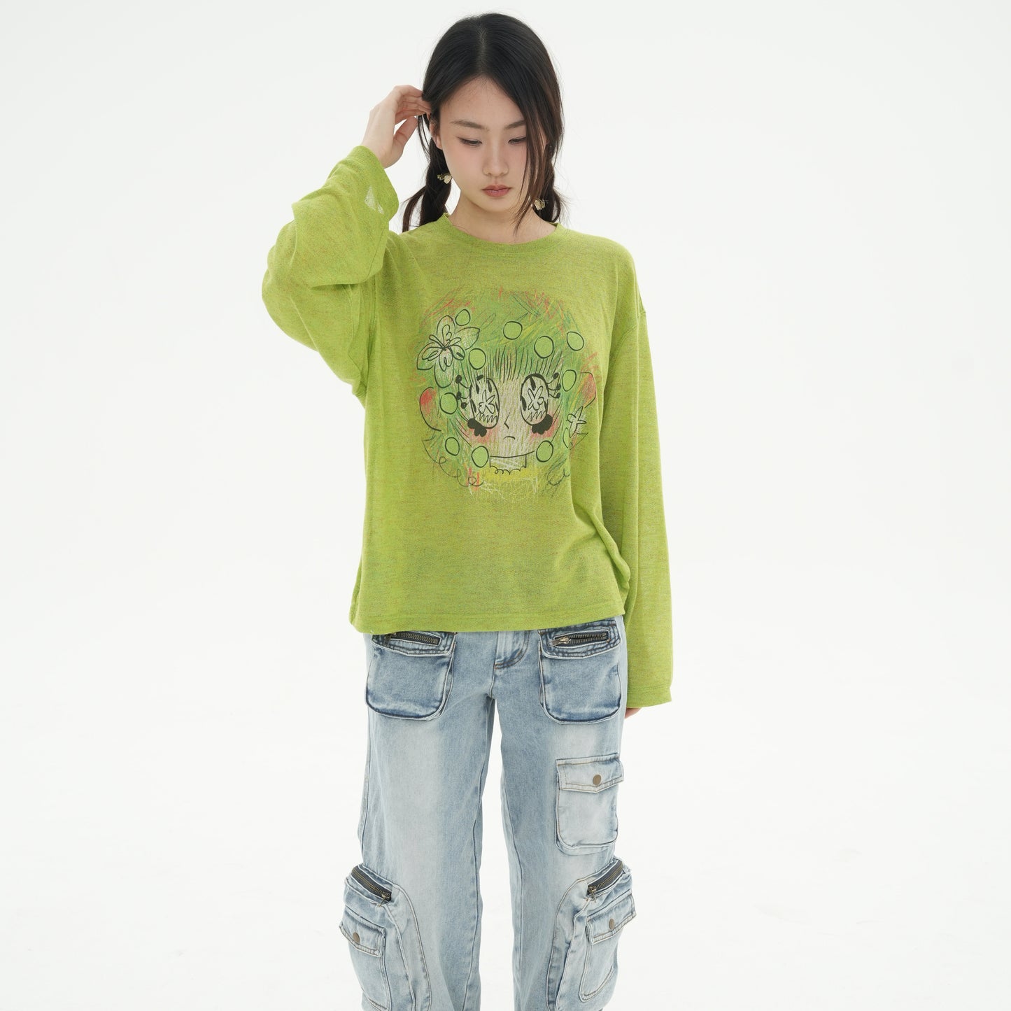 I'm Not a Jerk - Green Polka Sweatshirt shirt I‘m Not a Jerk