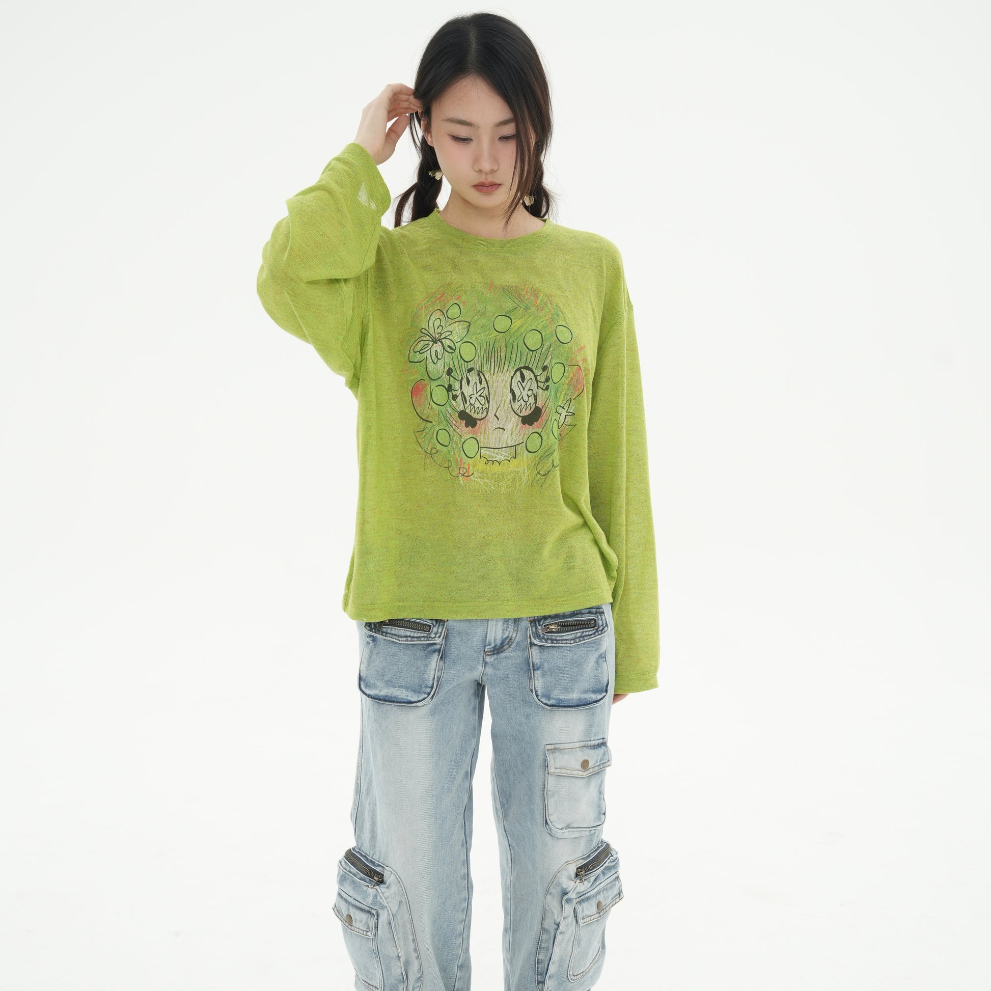 I'm Not a Jerk - Green Polka Sweatshirt shirt I‘m Not a Jerk
