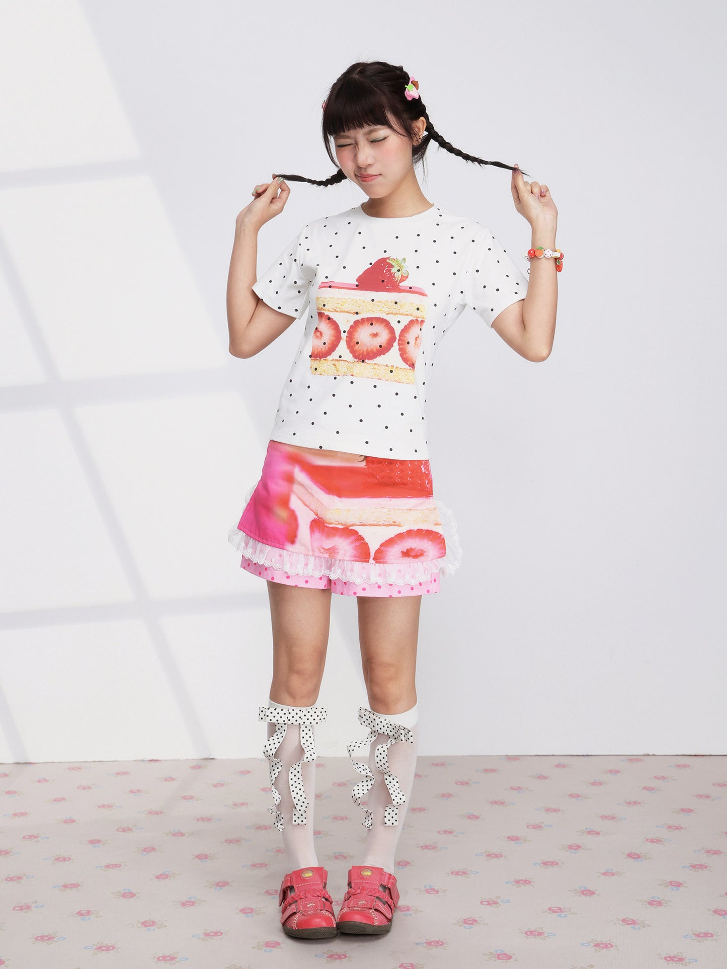 FRUITS - Strawberry Cake Skort skirt Fruits