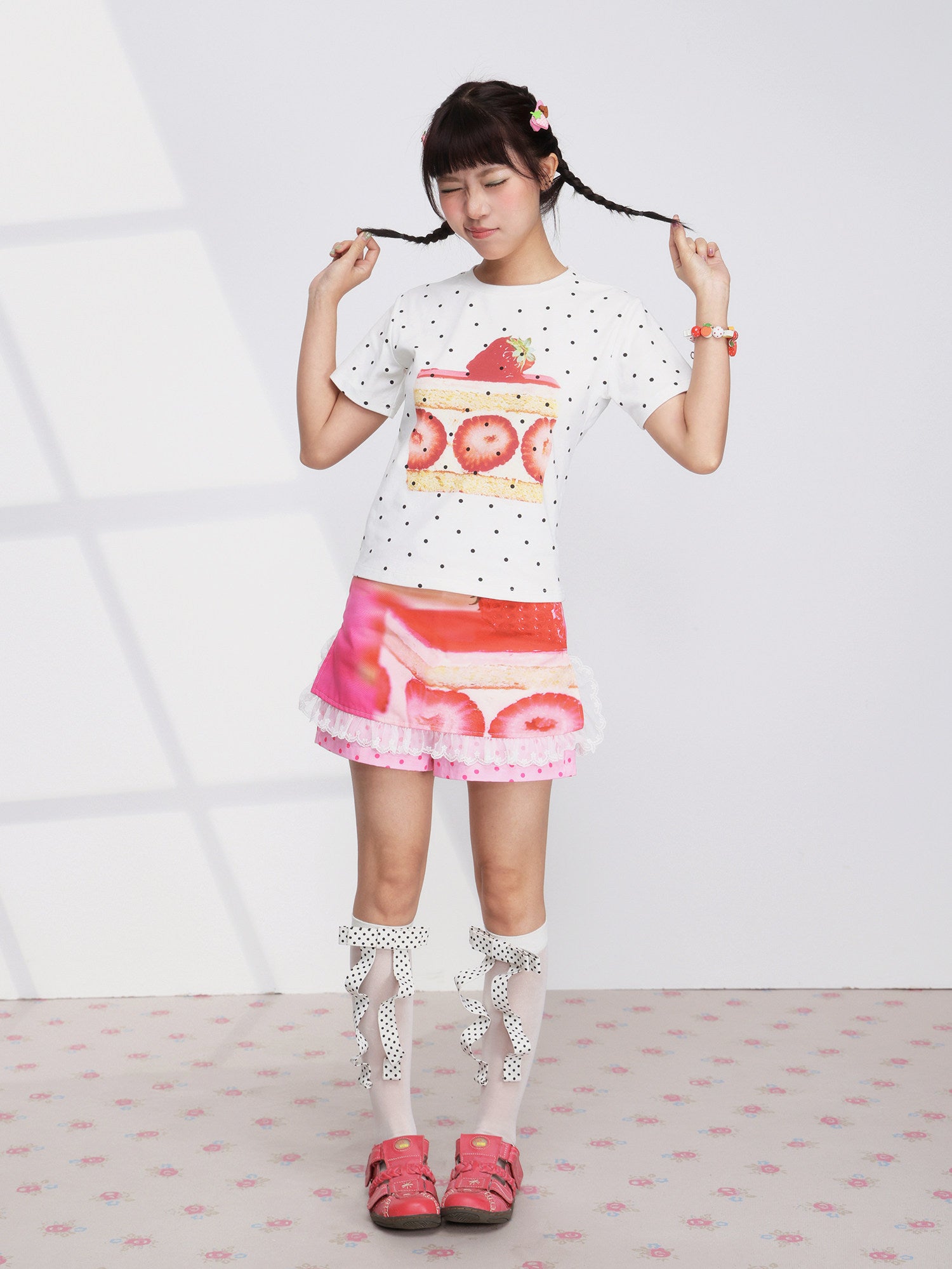 FRUITS - Strawberry Cake Skort skirt Fruits