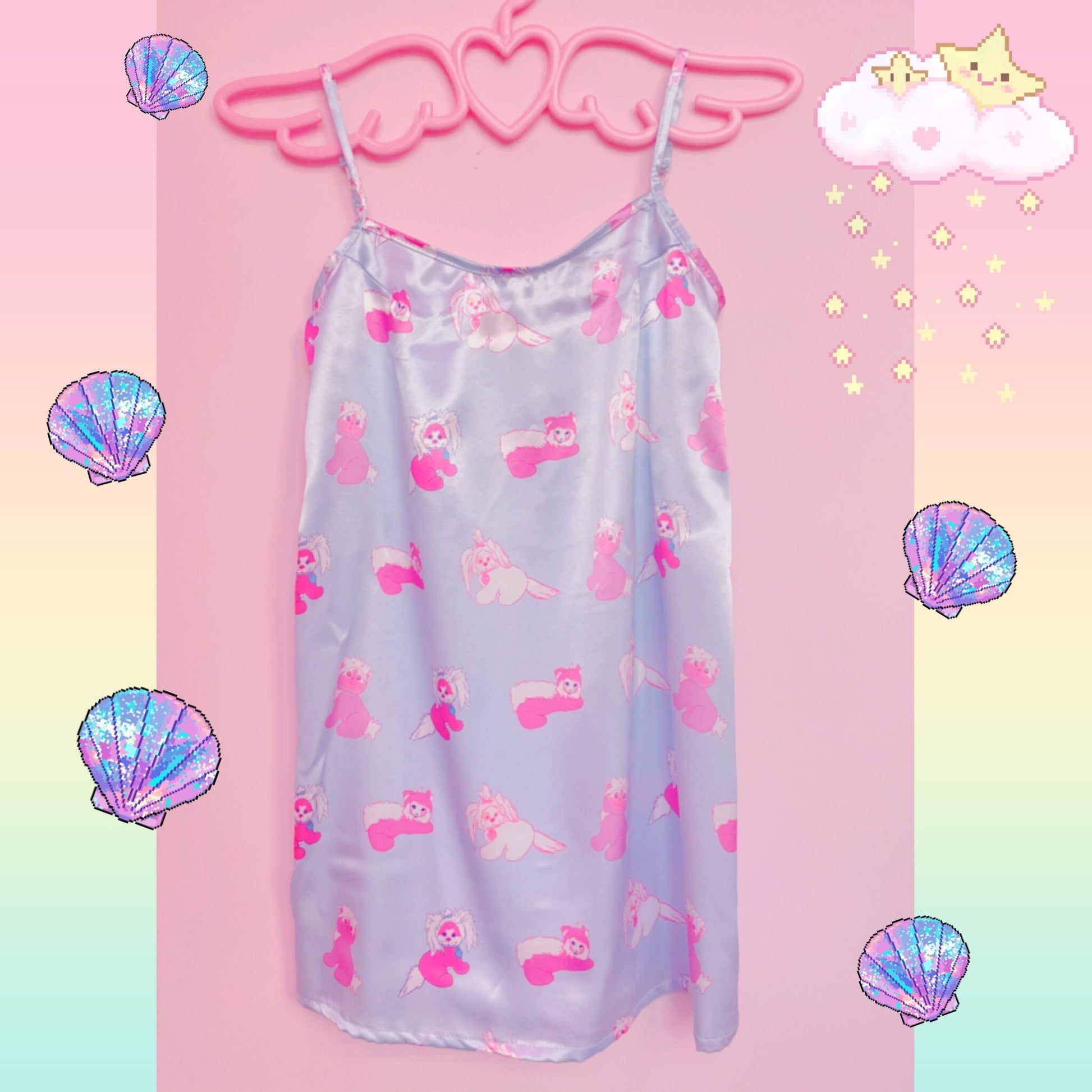 Plastic Candy - Blue Doll Satin Dress dress Plastic Candy