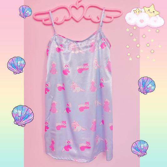 Plastic Candy - Blue Doll Satin Dress dress Plastic Candy