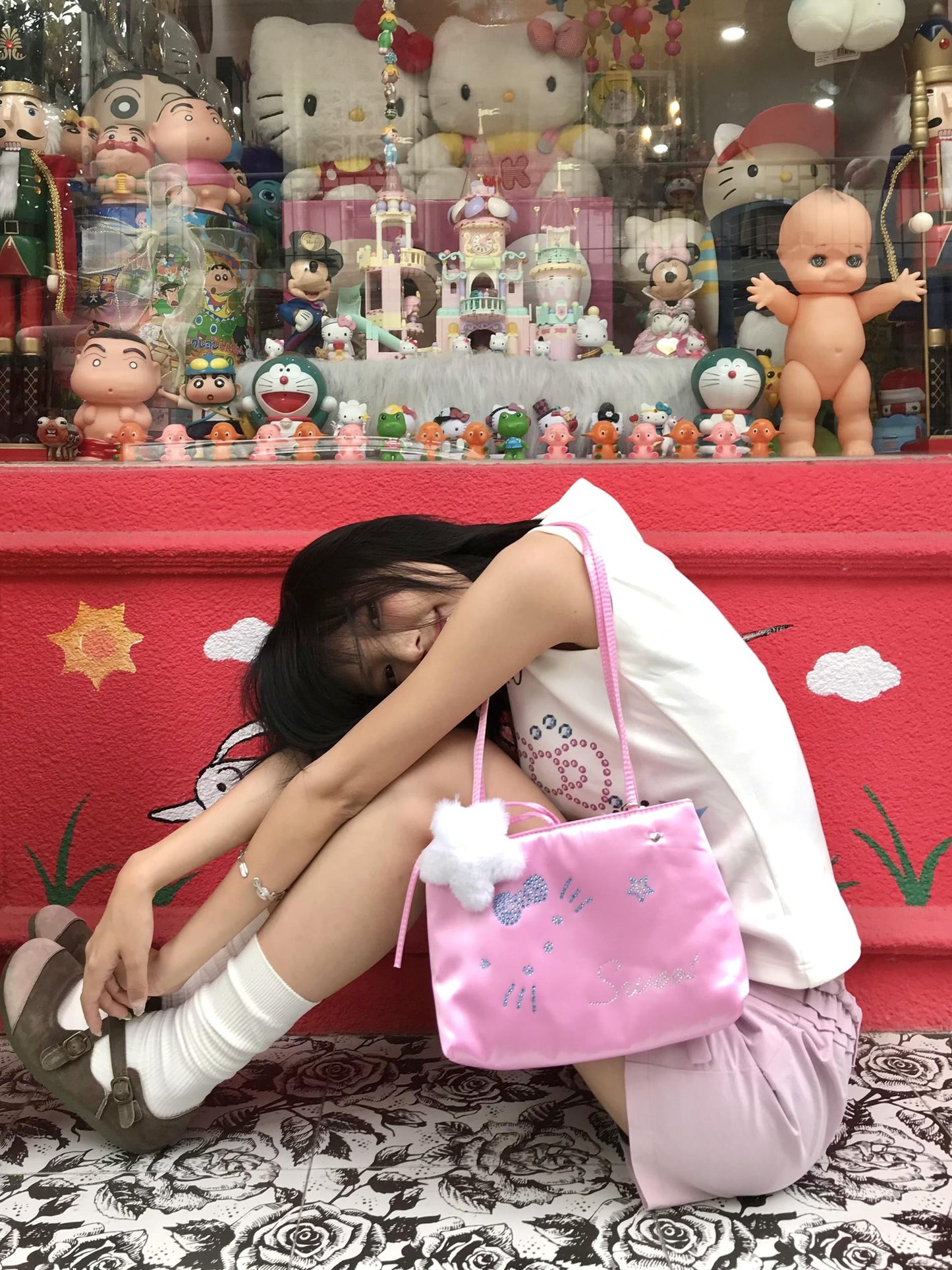 Salty Gummy - Y2K Kitty Rhinestone Satin Handbag Cute Shoulder Bag bag Salty Gummy