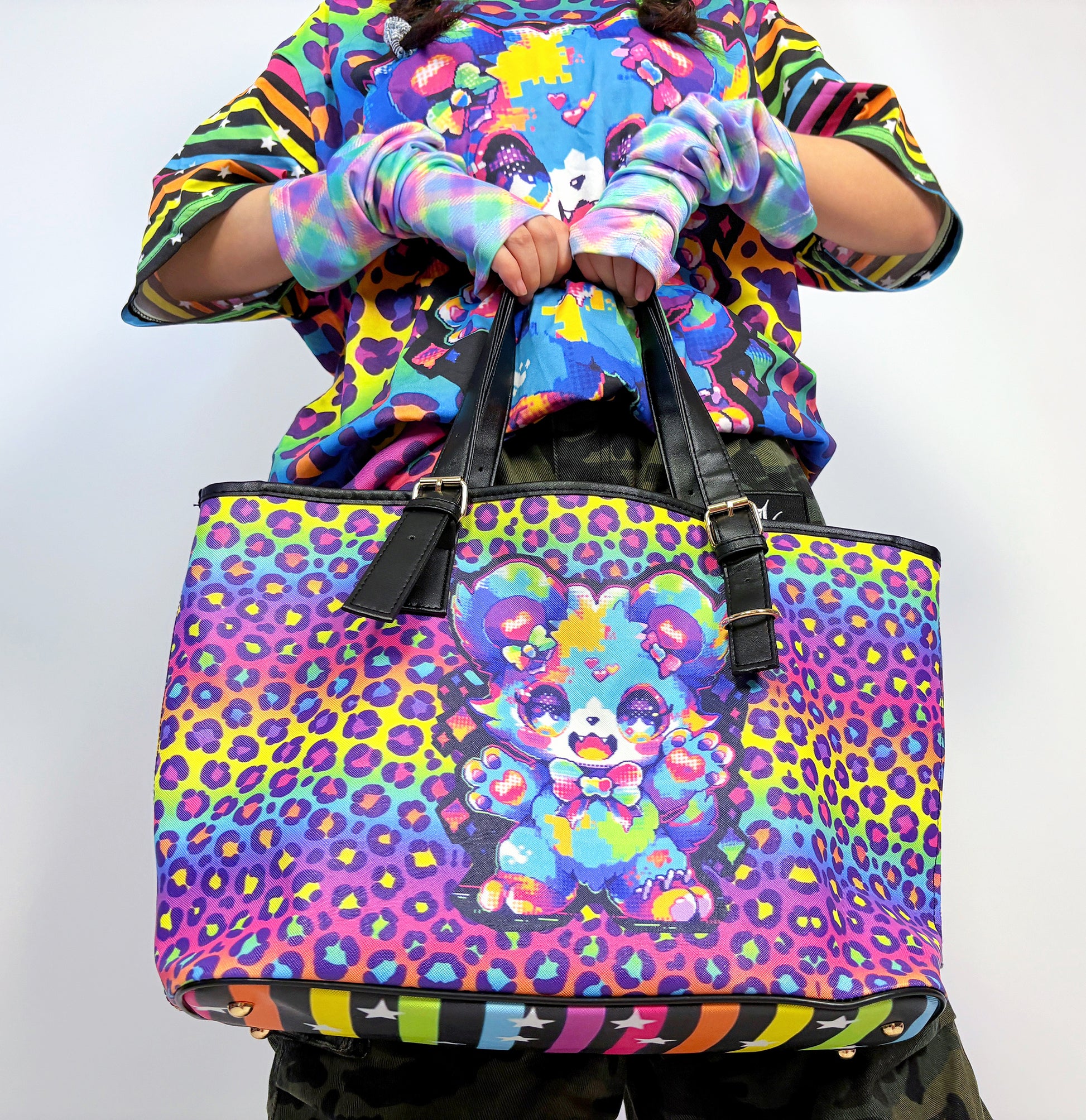 LEERROO - Decora Kei Rainbow Bear PVC Shoulder Bag bag Leerroo