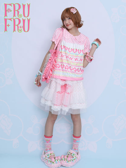frufru - White Layered Tulle Mini Skirt skirt frufru