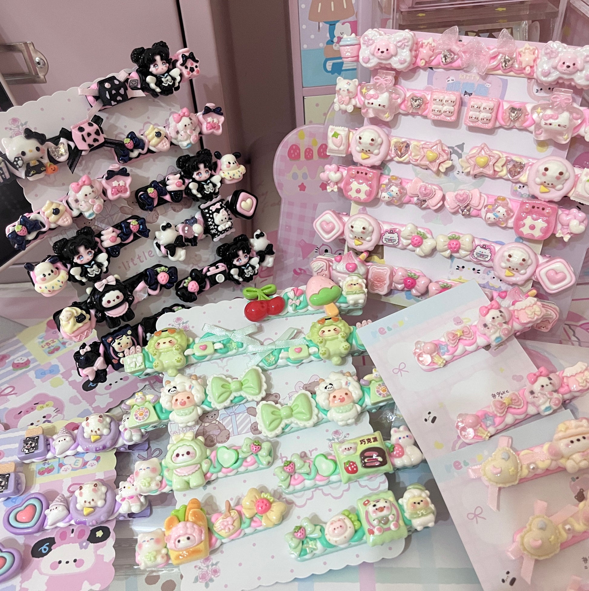 Sweet Star - Cute Cream Clip Set 10pcs hair clip sweet star