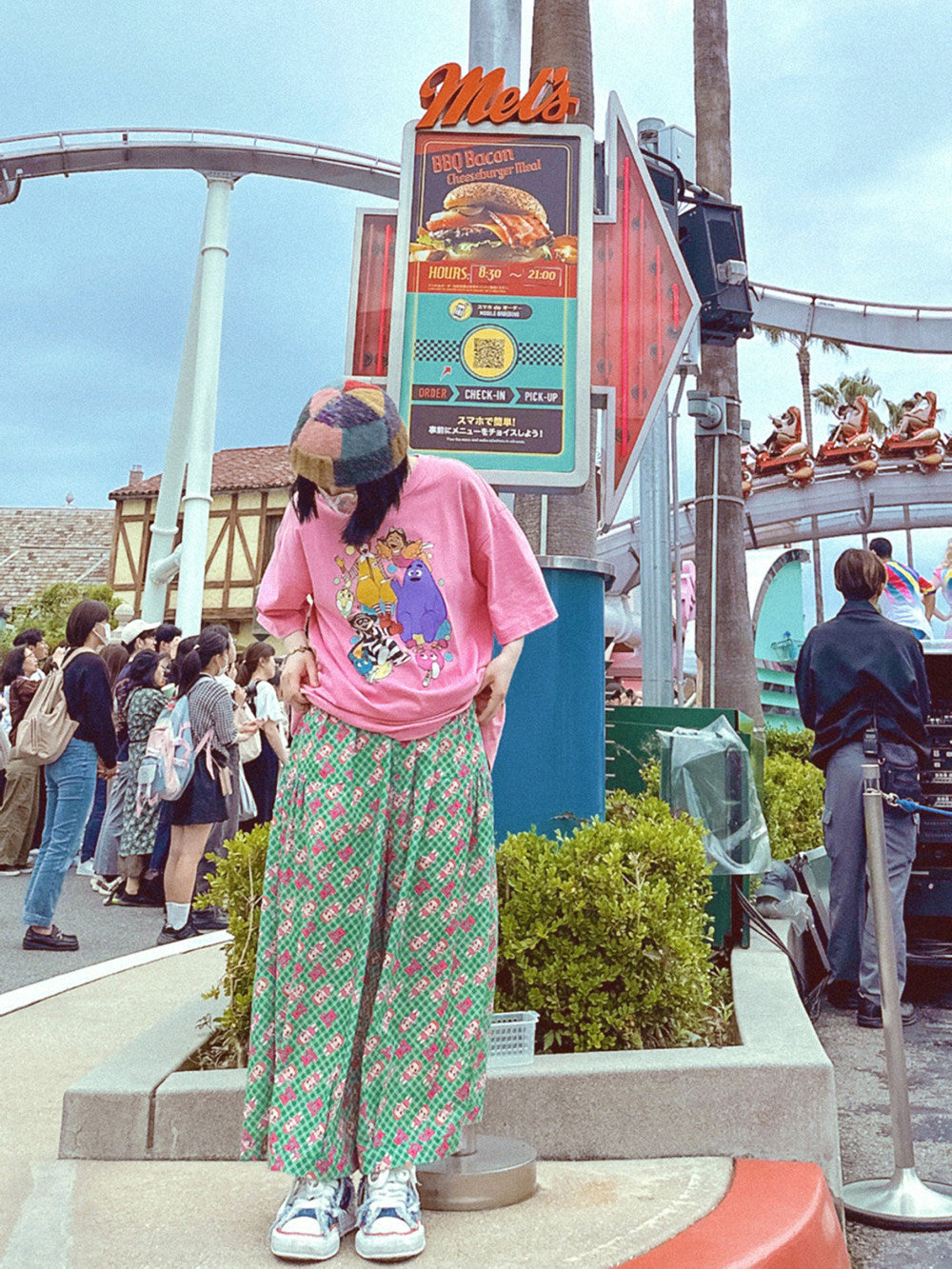 Made in ZZZ - Green Wide-Leg Skort Pants pants made in zzz